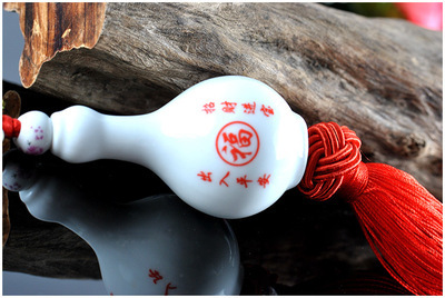 玉凈瓶汽車飾品陶瓷系列 后視鏡車掛批發(fā)與代理加盟方案